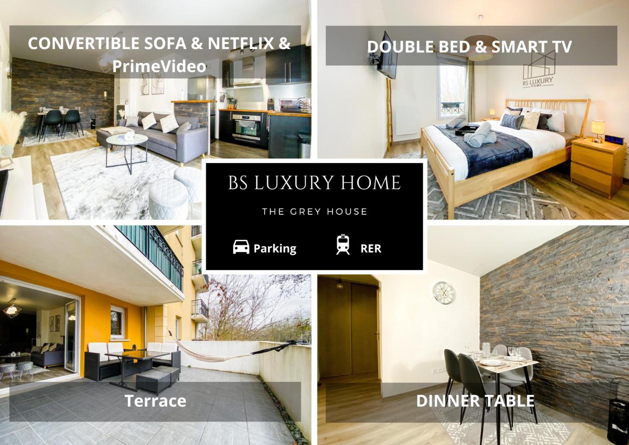 布西圣乔治The Grey House - Parking - Piscine - Rer A 6 Min公寓 外观 照片